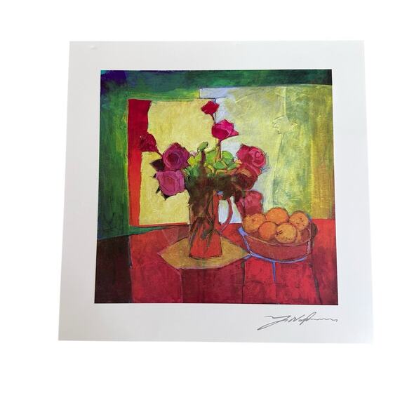 Yuval Wolfson BREAKFAST TABLE Seriolithograph Park West Gallery COA 2015 - Picture 2 of 6